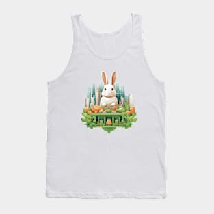 Rabbit Bunny Animal Beauty Nature City Discovery Tank Top